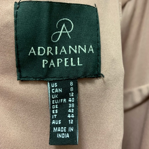 Adrianna Papell sequin beaded blouse gown - Picture 7 of 8